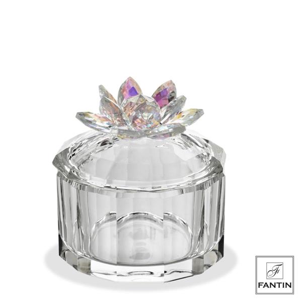 SCATOLA CRISTALLO FIORE Ø10XH10,2