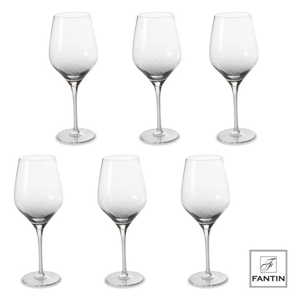 SET 6 CALICI VINO CRYSTAL GLASS VORTICE 650ml