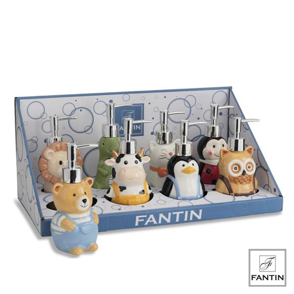 DISPLAY 8 PORTASAPONE ANIMALETTI ASSORTITI CM. 44,5X23,5XH22,5