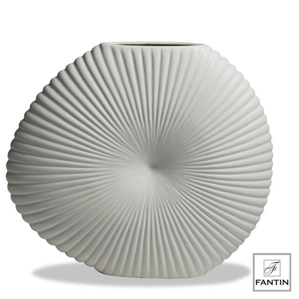 VASO CERAMICA SASSO BIANCO CM. 40X9XH35
