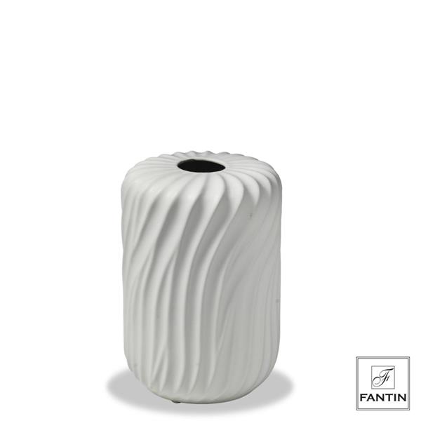 VASO CERAMICA DUNE BIANCO CM. Ø17,5XH25,5
