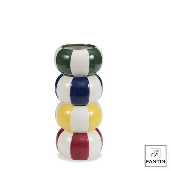 VASO CERAMICA BALLOON MULTICOLOR CM.Ø12,5XH29,5