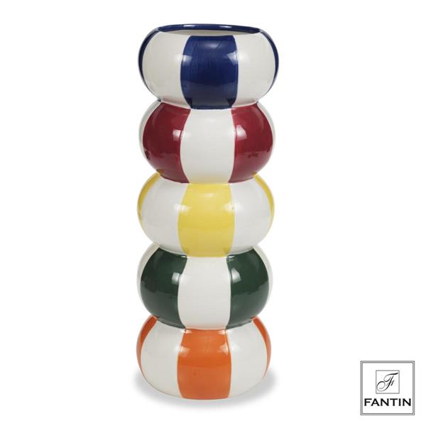 VASO CERAMICA BALLOON MULTICOLOR CM.Ø13,5XH36,5