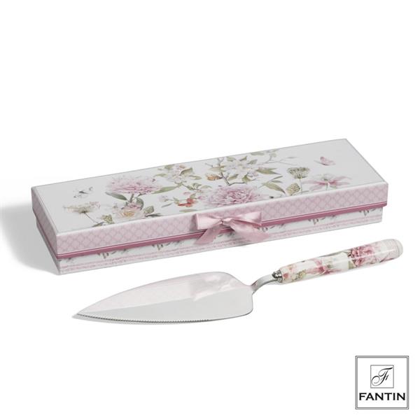 PALA TORTA NEW PEONIA IN PORCELLANA CM. 27X7