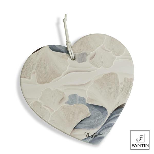 SOTTOPENTOLA CERAMICA CUORE ONDE DI GINKGO CM.20X20