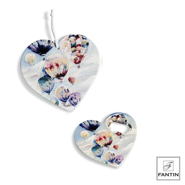 SET SOTTOPENT-APRIB.CAL.CER.CUORE MONGOLFIERE IN VOLO CM.15X15-8,3X9