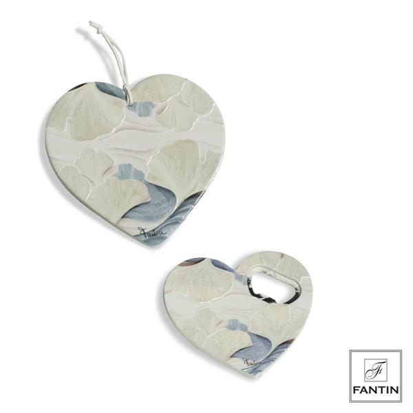 SET SOTTOPENTOLA-APRIB.CALAM CER CUORE ONDE DI GINKGO CM.15X15-8,3X9