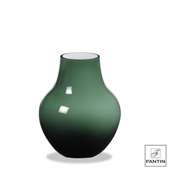 VASO VETRO GOCCIA VERDE CM. Ø21,5 X H26