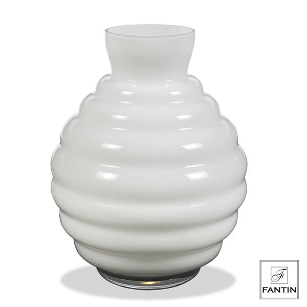VASO VETRO ECO BIANCO CM. Ø30 X H36,5