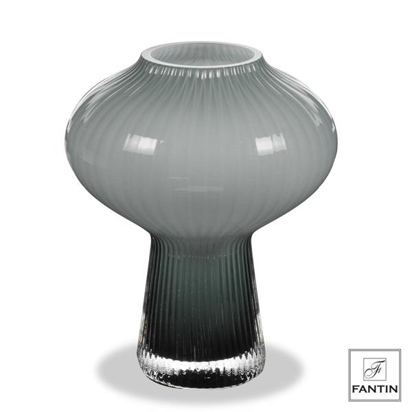 VASO VETRO FUNGO OTTANIO CM. Ø22 X H30